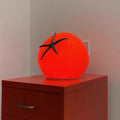 Luminária de mesa LED USB em resina com design Art Déco moderno para sala de estar. Vermelho Luz Quente (3000K)