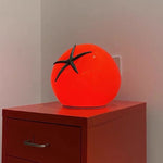 Luminária de mesa LED USB em resina com design Art Déco moderno para sala de estar. Vermelho Luz Quente (3000K)