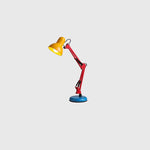 Luminária de mesa Meio Círculo Simples em Metal Estilo Moderno Memphis com 1 Lâmpada para Escritório