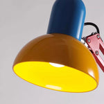 Luminária de mesa Meio Círculo Simples em Metal Estilo Moderno Memphis com 1 Lâmpada para Escritório