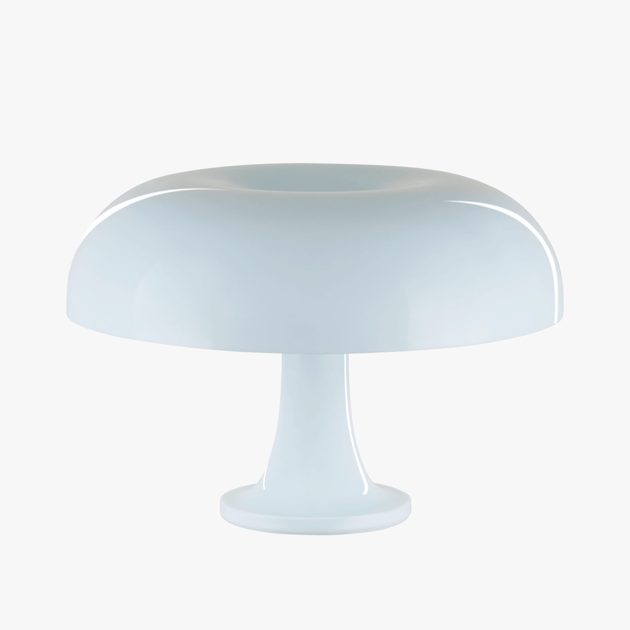 Luminária de mesa Moderna de Meados do Século - Abajur Minimalista em Forma de Cogumelo para Cabeceira ou Escrivaninha Branco 25cm x 15cm 9.8 Inch x 5.9 Inch