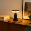 Luminária de mesa Moderna em Formato de Cogumelo – Abajur LED Elegante com Intensidade de Luz Ajustável Preto
