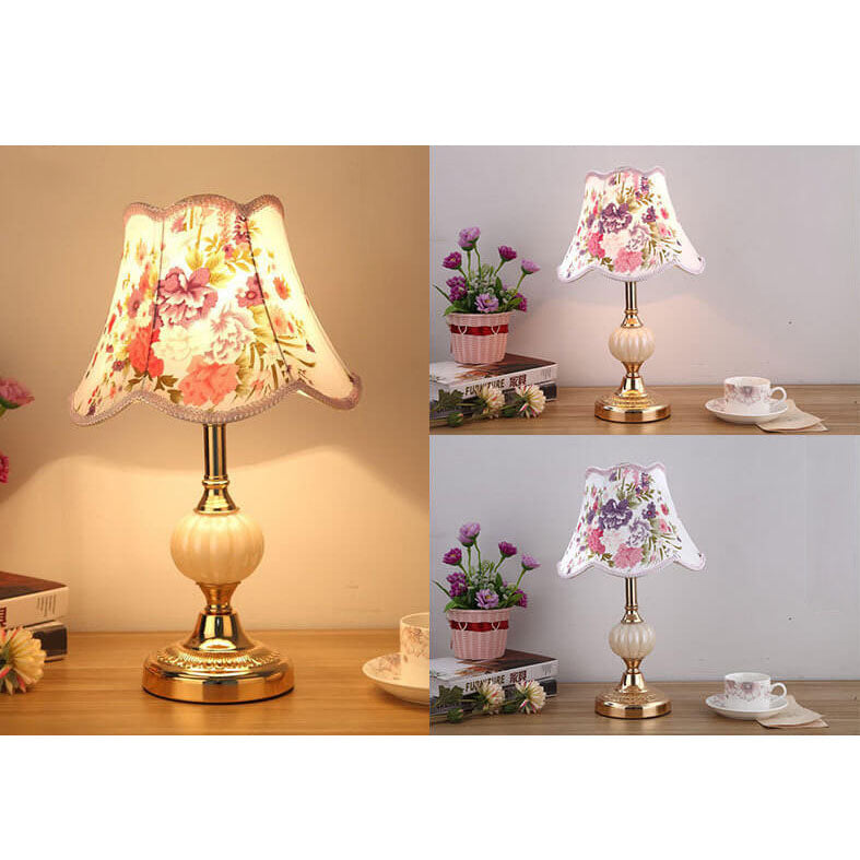 Luminária de mesa Nórdica Vintage | Abajur Sofisticado para Cabeceira