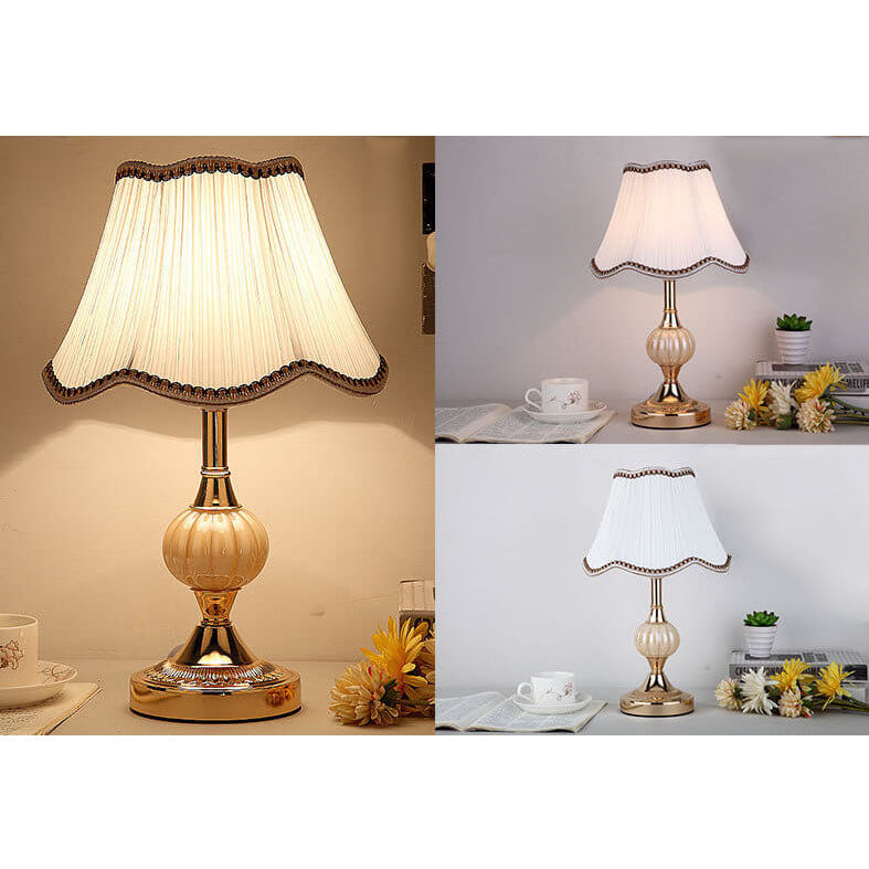 Luminária de mesa Nórdica Vintage | Abajur Sofisticado para Cabeceira