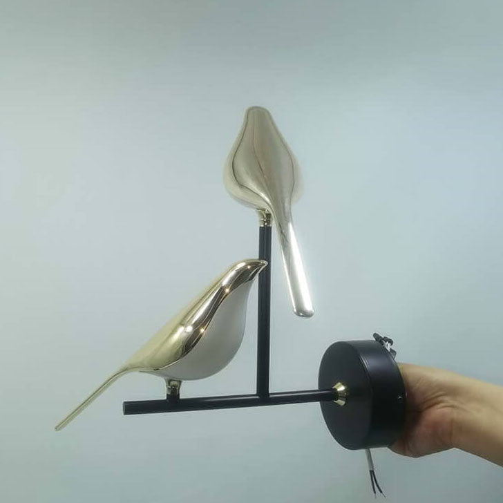Luminária de mesa Pássaro Magpie LED Estilo Moderno – Iluminação Minimalista para Escritório Nórdico