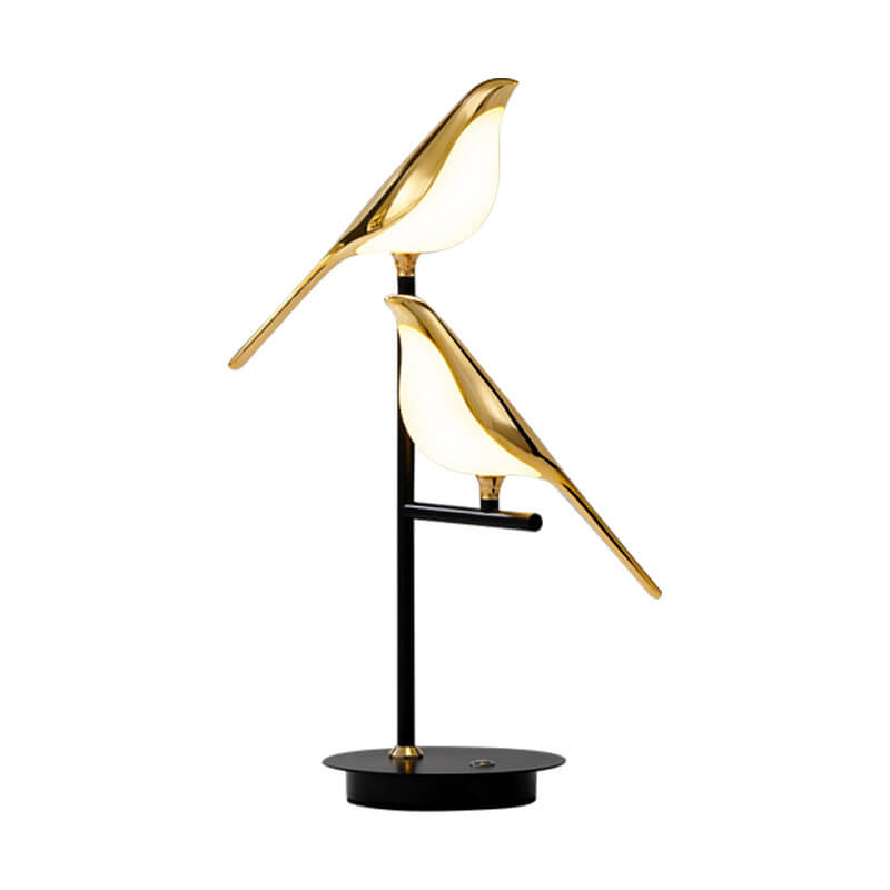 Luminária de mesa Pássaro Magpie LED Estilo Moderno – Iluminação Minimalista para Escritório Nórdico