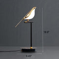 Luminária de mesa Pássaro Magpie LED Estilo Moderno – Iluminação Minimalista para Escritório Nórdico