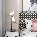 Luminária de mesa Pássaro Magpie LED Estilo Moderno – Iluminação Minimalista para Escritório Nórdico