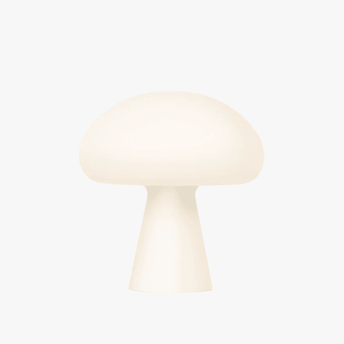 Luminária de mesa Portátil Funghi Branco Fosco