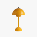 Luminária de mesa Recarregável Estilo Vaso Floral com Dimerização - Perfeita para Ambientes Modernos Amarelo Mostarda