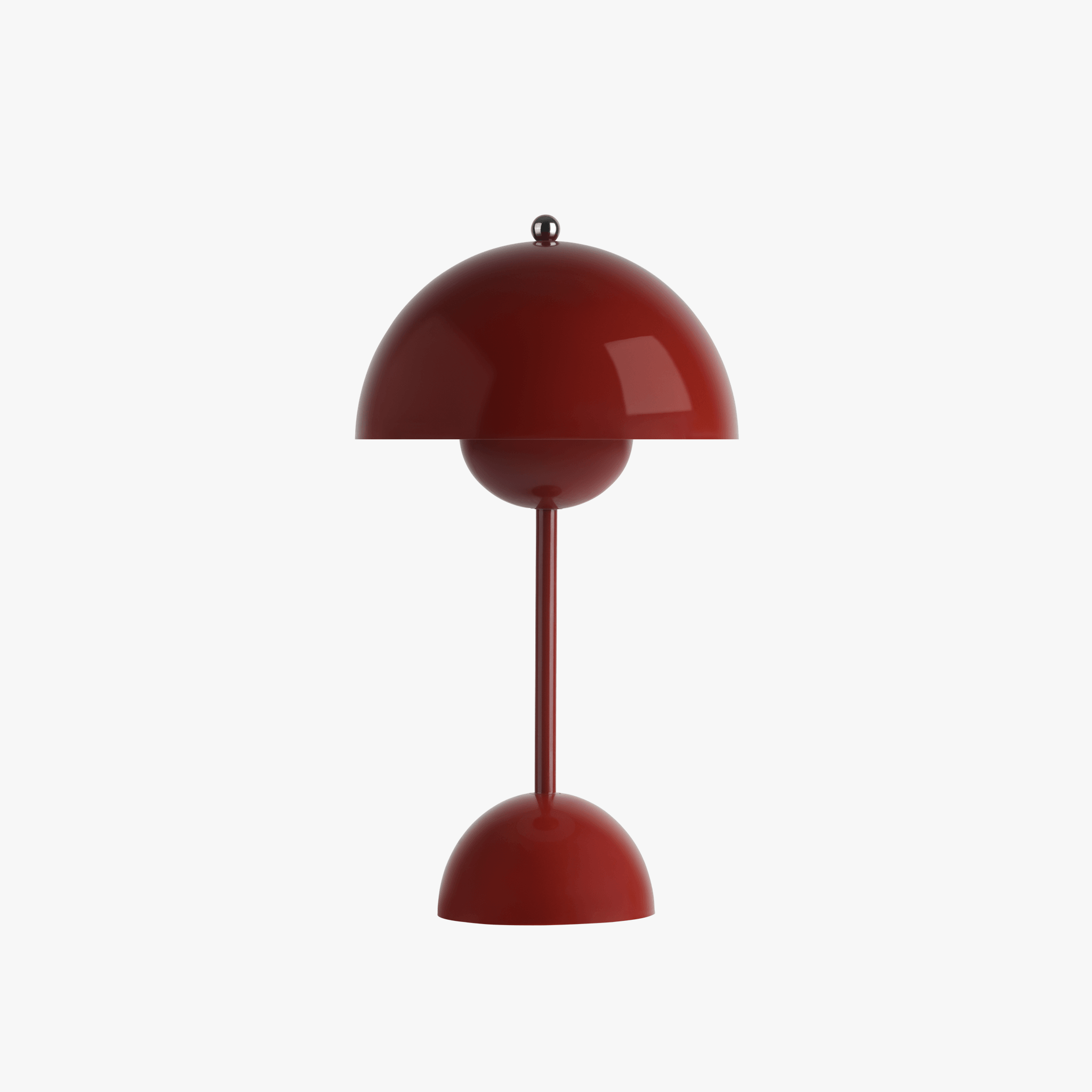 Luminária de mesa Recarregável Estilo Vaso Floral com Dimerização - Perfeita para Ambientes Modernos Vermelho Cereja