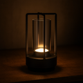 Luminária de mesa Recarregável e Portátil LED com Toque – Ideal para Quarto e Sala de Estar Preto