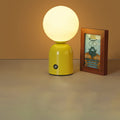 Luminária de mesa Redonda em Acrílico LED Estilo Escandinavo com Conexão USB para Quarto Amarelo Dimerizável Infinito 5V
