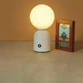 Luminária de mesa Redonda em Acrílico LED Estilo Escandinavo com Conexão USB para Quarto Branco Dimerizável Infinito 5V