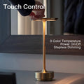 Luminária de mesa Sem Fio Aura - Abajur Moderno com Controle Touch e Estilo Nórdico