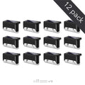 Luminária de mesa Solar LED - Iluminação Externa para Escadas, Muros e Jardins Pacote com 12