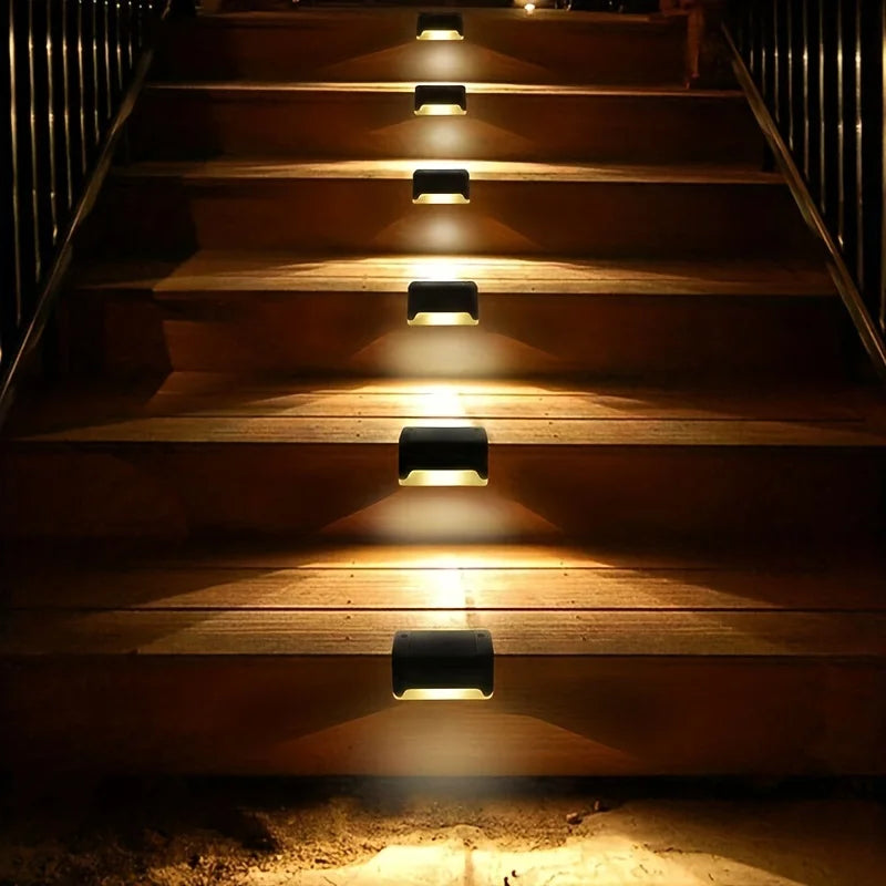 Luminária de mesa Solar LED - Iluminação Externa para Escadas, Muros e Jardins