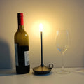 Luminária de mesa Táctil em Forma de Vela Recarregável - Perfeita para Camping, Escritórios, Cafés, Restaurantes e Muito Mais - Luz LED Duradoura com 3 Intensidades de Iluminação