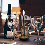 Luminária de mesa Táctil em Forma de Vela Recarregável - Perfeita para Camping, Escritórios, Cafés, Restaurantes e Muito Mais - Luz LED Duradoura com 3 Intensidades de Iluminação