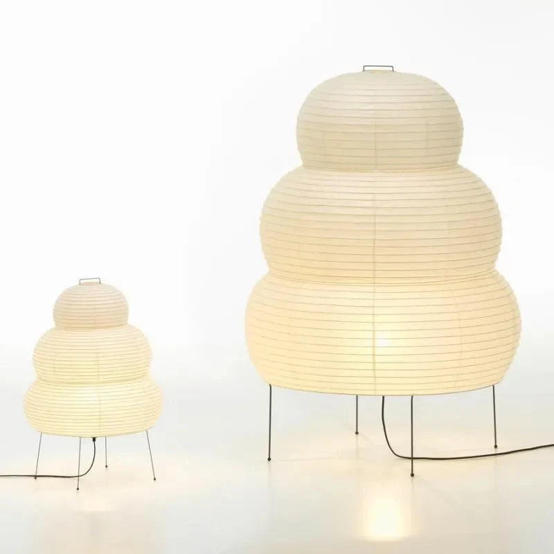 Luminária de mesa Wabi-Sabi em Papel de Arroz | Iluminação Minimalista no Estilo Japonês