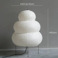 Luminária de mesa Wabi-Sabi em Papel de Arroz | Iluminação Minimalista no Estilo Japonês