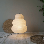 Luminária de mesa Wabi-Sabi em Papel de Arroz | Iluminação Minimalista no Estilo Japonês