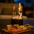 Luminária de mesa com design inovador em vidro | Fogueira Bioetanol para uso interno e externo sem chaminé