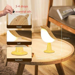Luminária de mesa com toque, difusor de essências e brilho regulável.