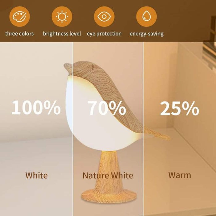 Luminária de mesa com toque, difusor de essências e brilho regulável.