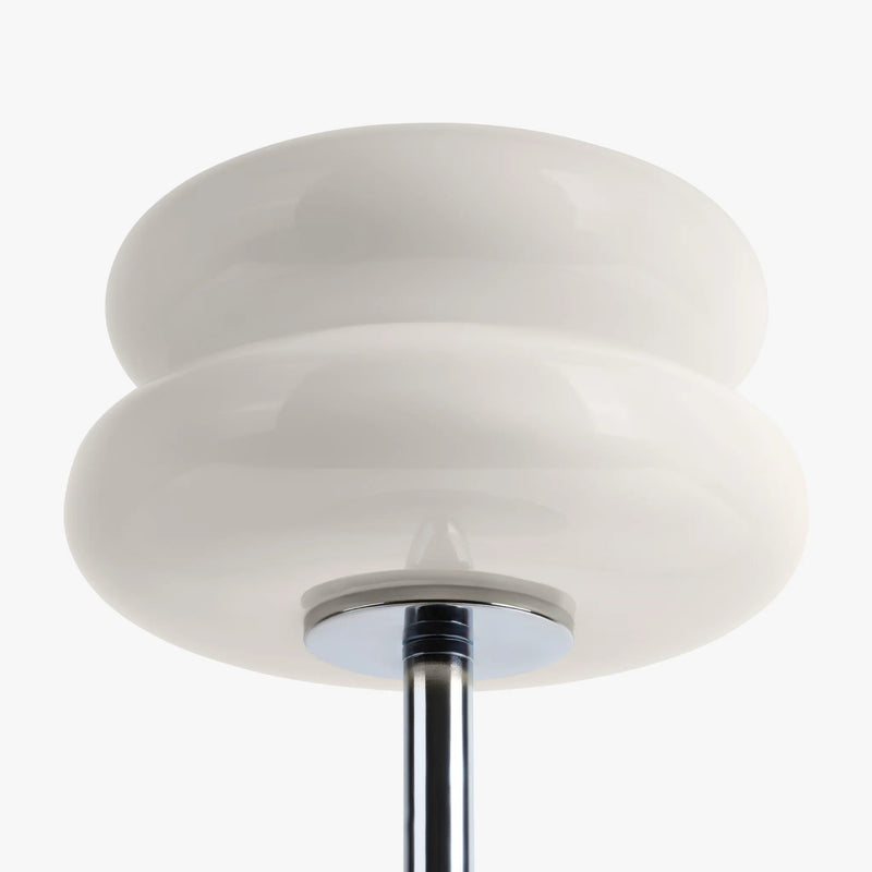 Luminária de mesa contemporânea Verdon - Abajur escultural de inspiração retrô do meio do século