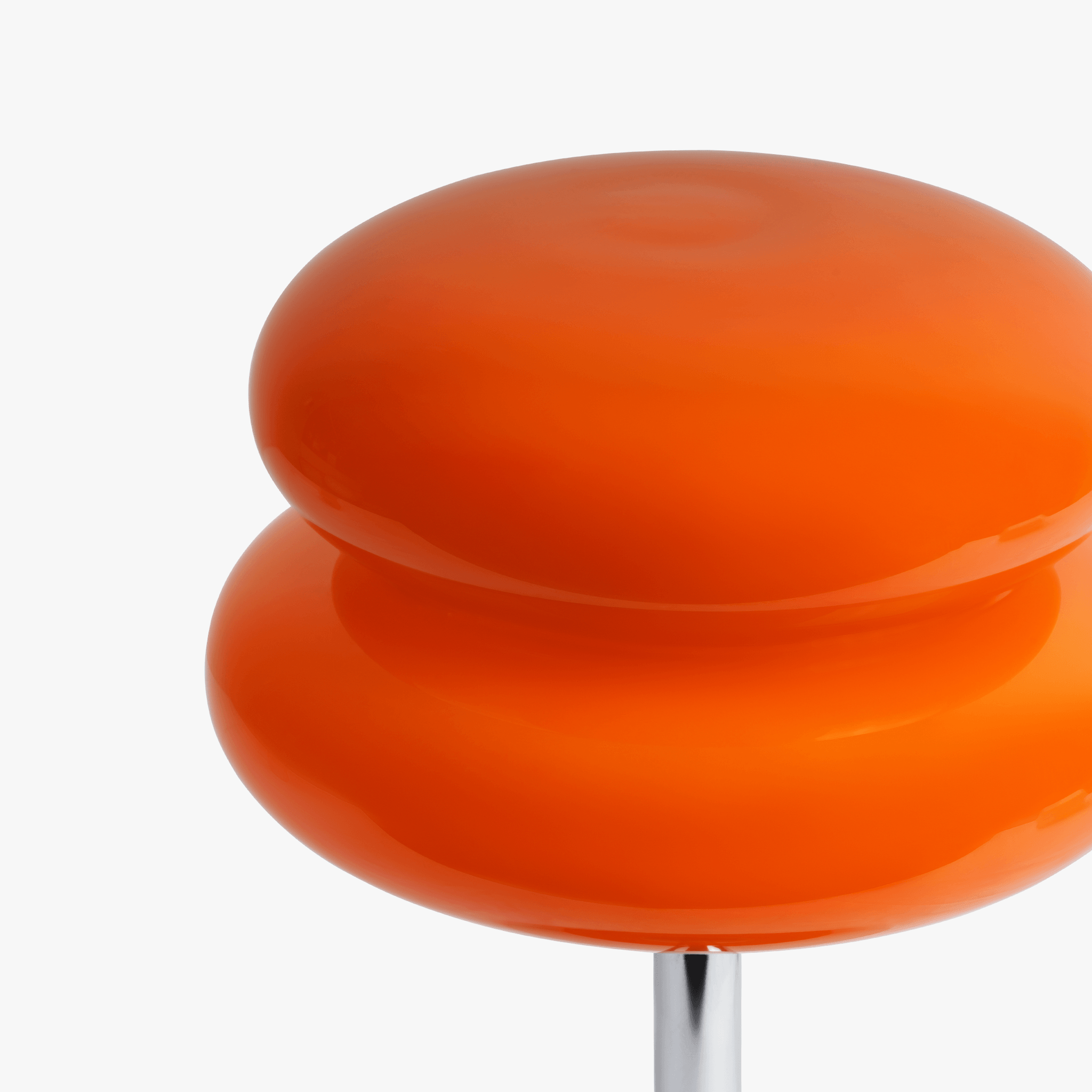 Luminária de mesa contemporânea Verdon - Abajur escultural de inspiração retrô do meio do século