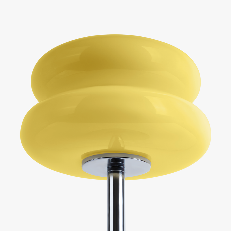 Luminária de mesa contemporânea Verdon - Abajur escultural de inspiração retrô do meio do século