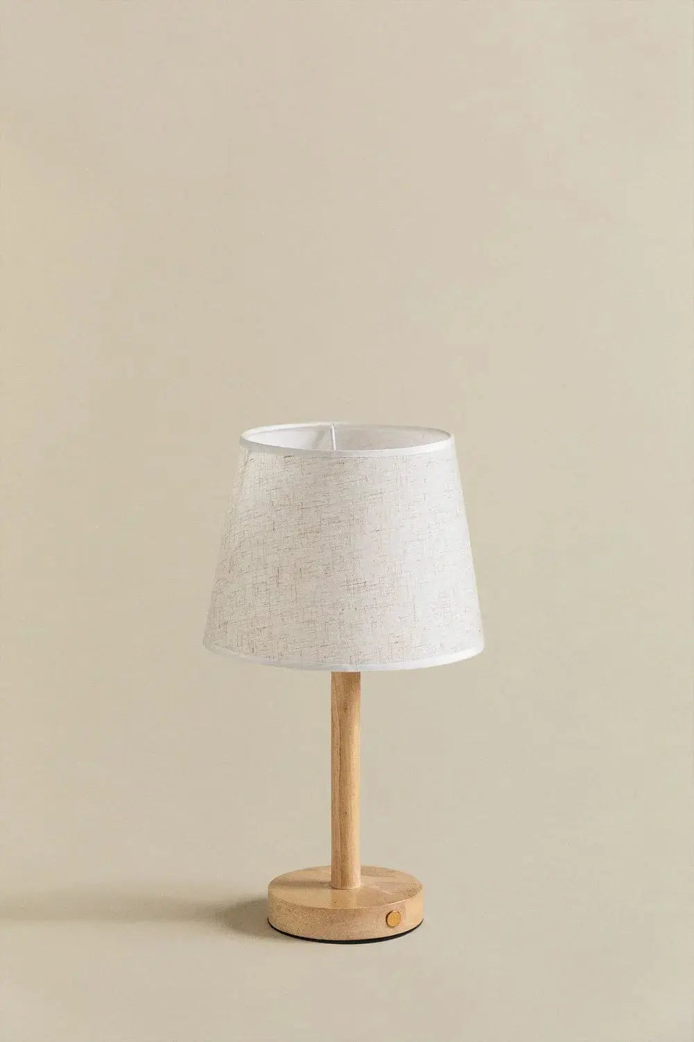Luminária de mesa de madeira sem fio - Abajur moderno recarregável via USB para iluminação ambiente.