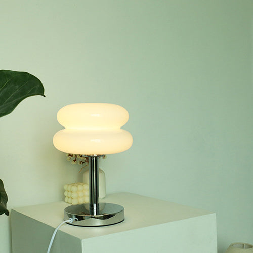 Luminária de mesa de vidro contemporânea | HomelyTouch Branco 110V-120V para US CA