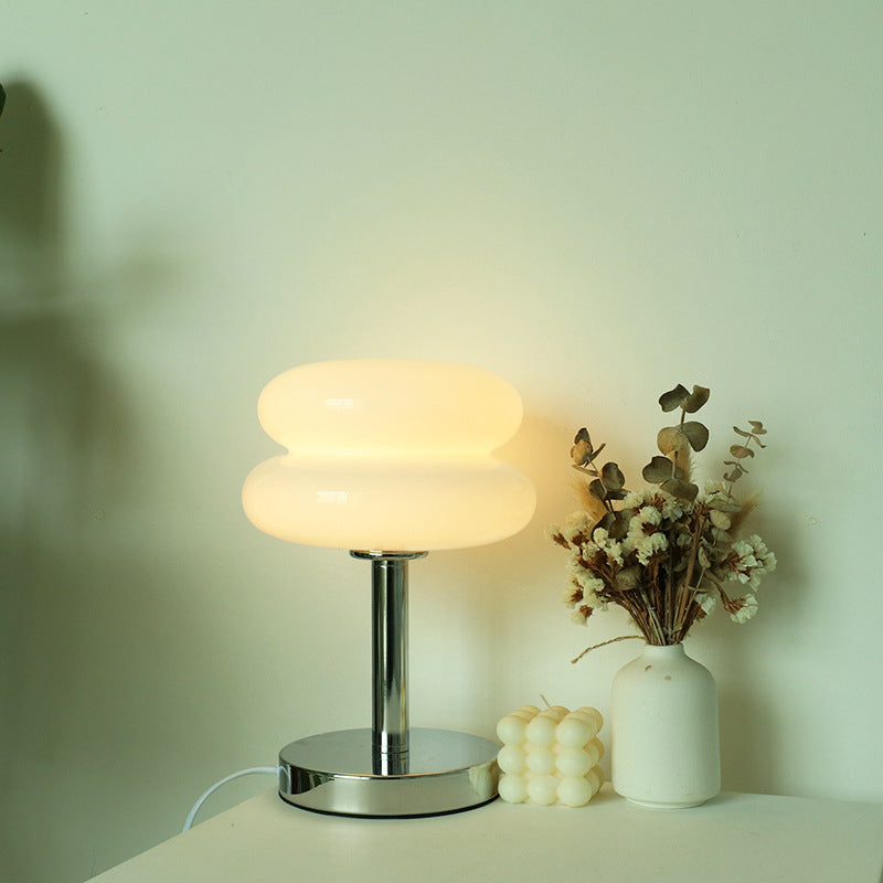 Luminária de mesa de vidro contemporânea | HomelyTouch Branco 5V -USB