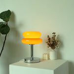 Luminária de mesa de vidro contemporânea | HomelyTouch Laranja 5V -USB