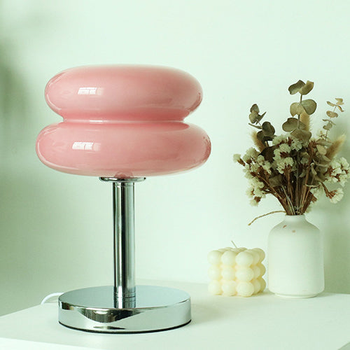 Luminária de mesa de vidro contemporânea | HomelyTouch Rosa
