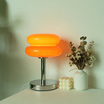 Luminária de mesa de vidro contemporânea | HomelyTouch Vermelho Laranja