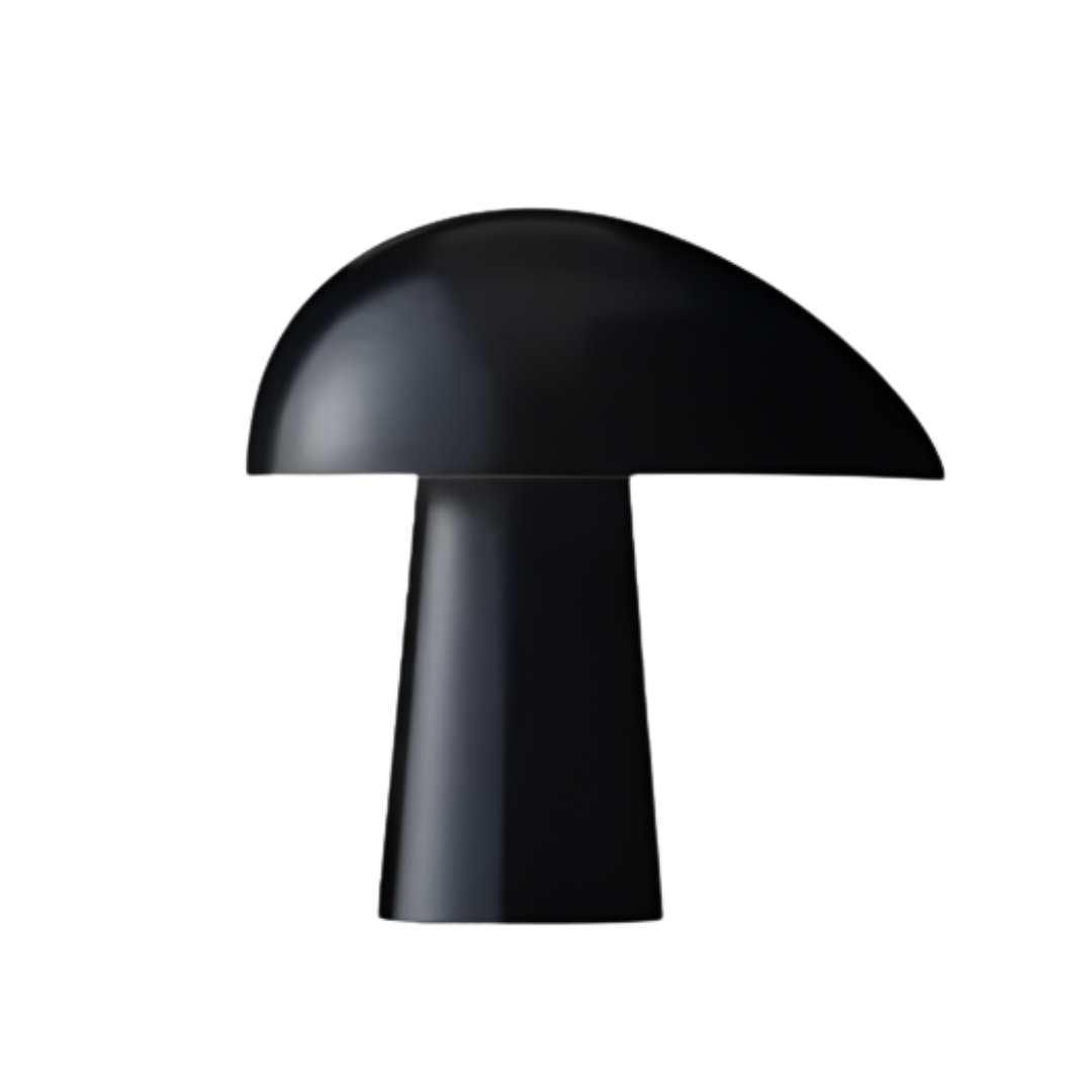 Luminária de mesa elegante com design escandinavo encantador Preto
