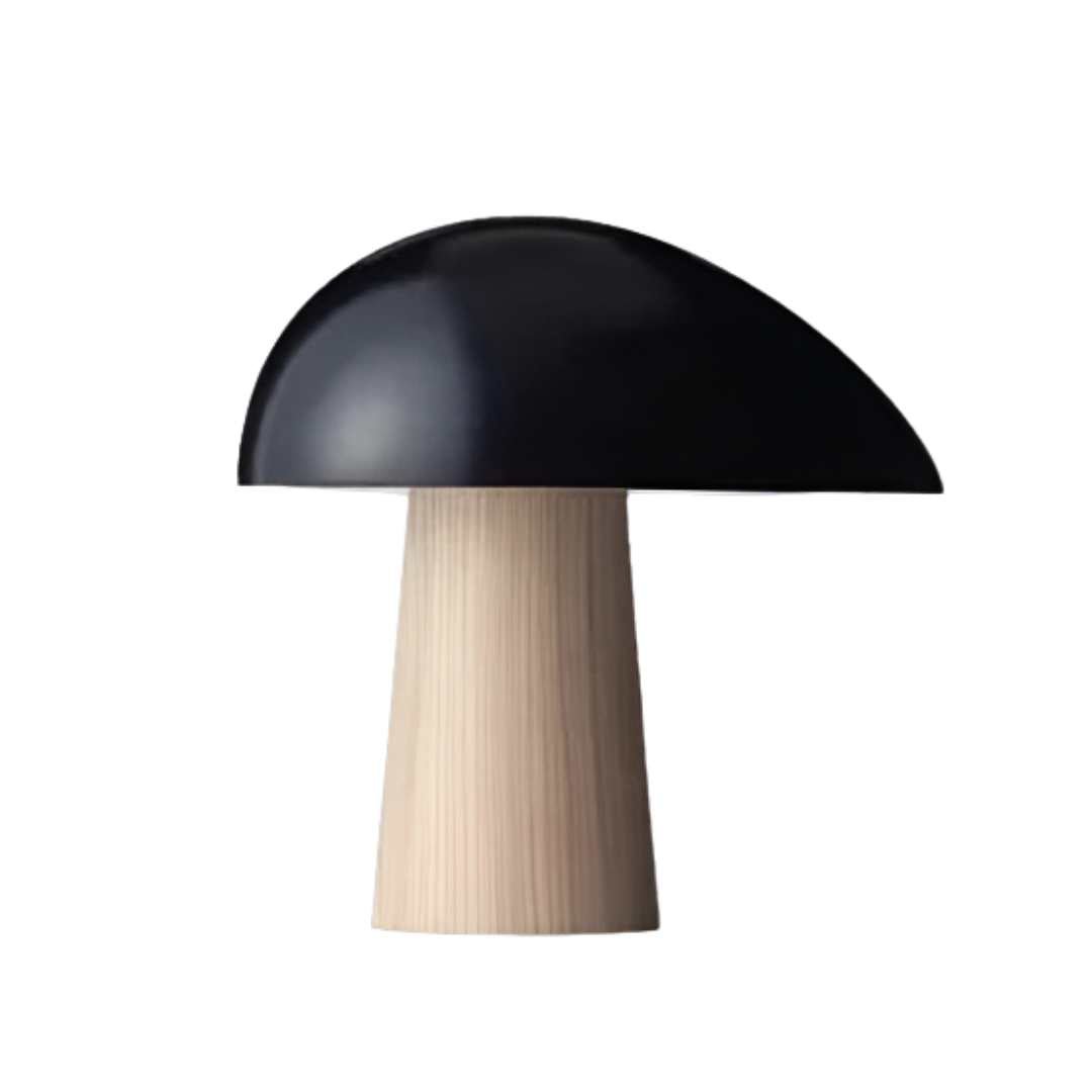 Luminária de mesa elegante com design escandinavo encantador Preto e Ovo