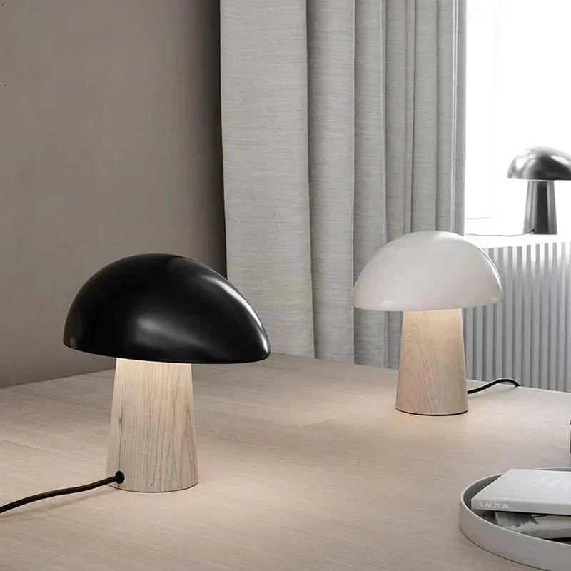 Luminária de mesa elegante com design escandinavo encantador