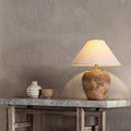 Luminária de mesa em cerâmica com abajur de tecido | Abajur moderno e shabby chic para canto 220V-240V Para UK AU
