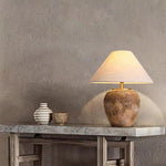 Luminária de mesa em cerâmica com abajur de tecido | Abajur moderno e shabby chic para canto 220V-240V Para UK AU