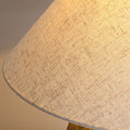 Luminária de mesa em cerâmica com abajur de tecido | Abajur moderno e shabby chic para canto
