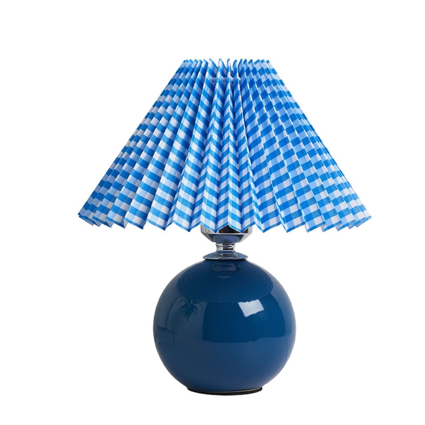 Luminária de mesa em cerâmica plissada estilo nórdico