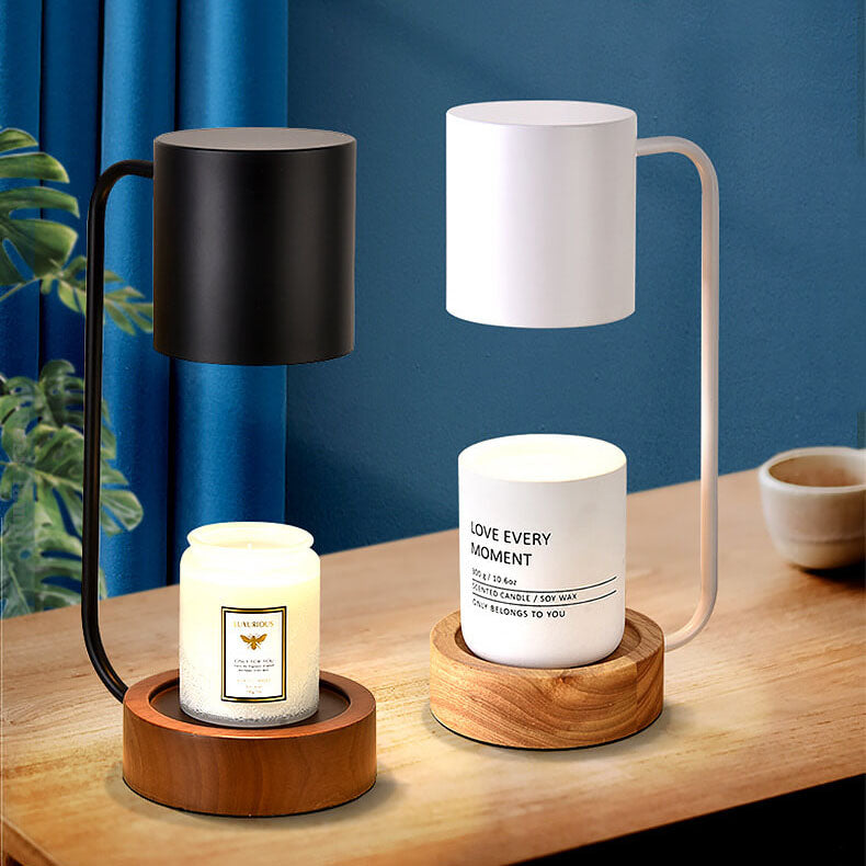 Luminária de mesa em madeira japonesa | Abajur minimalista com dimmer para cera Interruptor Dimmer Branco 110V-120V para EUA CA