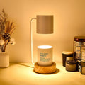 Luminária de mesa em madeira japonesa | Abajur minimalista com dimmer para cera Interruptor Dimmer Branco 220V-240V para RU AU