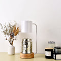 Luminária de mesa em madeira japonesa | Abajur minimalista com dimmer para cera