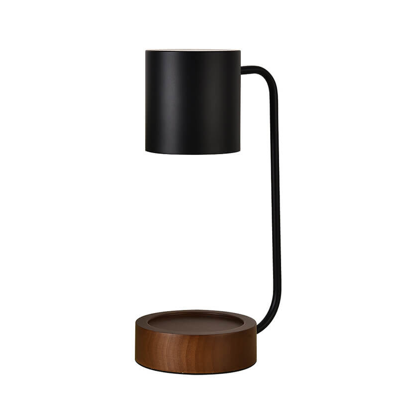 Luminária de mesa em madeira japonesa | Abajur minimalista com dimmer para cera