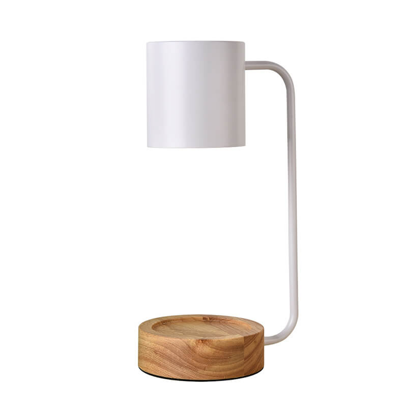 Luminária de mesa em madeira japonesa | Abajur minimalista com dimmer para cera